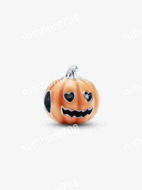 Pandora Glow-in-the-dark Spooky Pumpkin Charm|Pendant